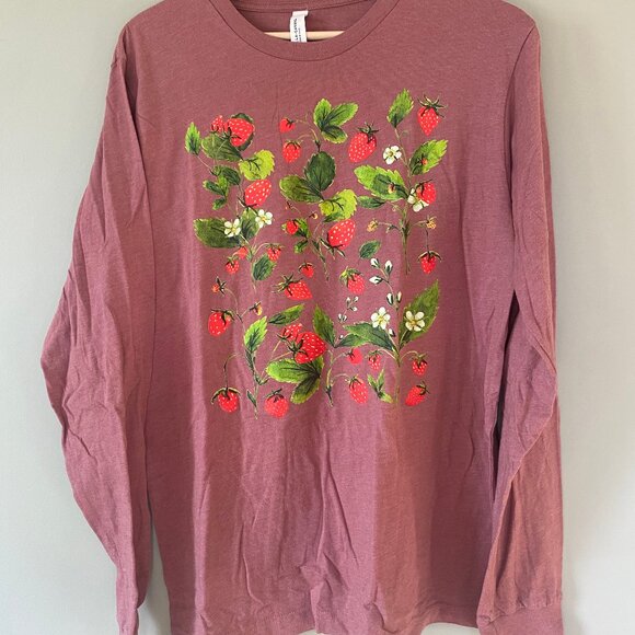 Strawberry Cottagecore Long sleeve top - Picture 2 of 2